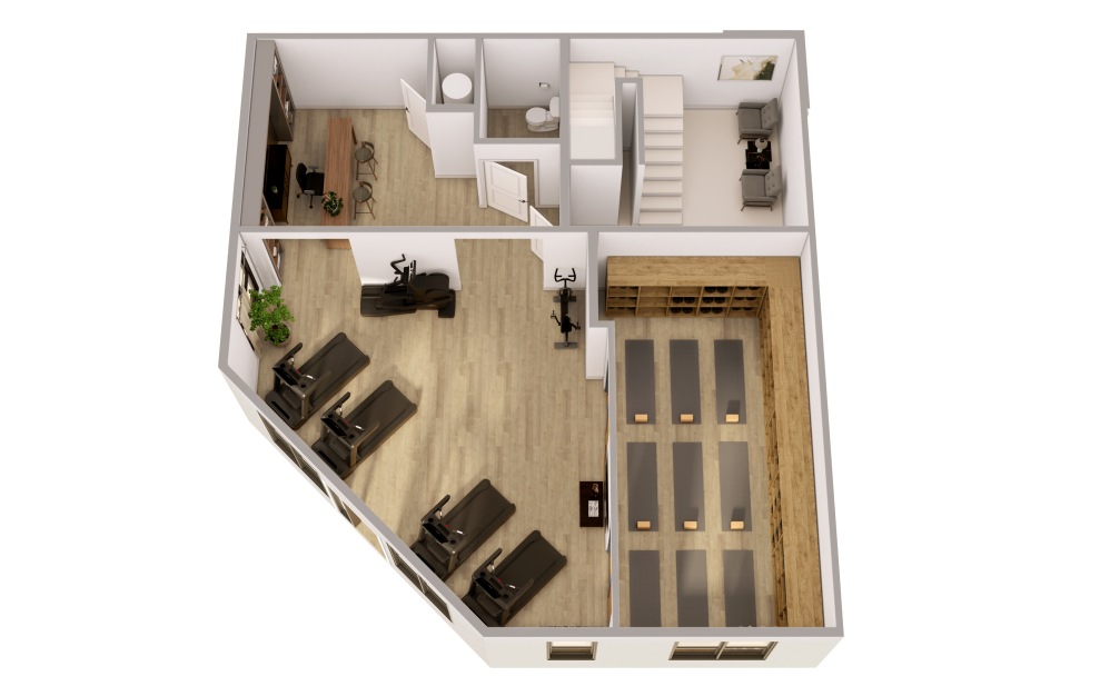 LW 3 - 2 bedroom floorplan layout with 2.5 bathrooms and 2424 square feet